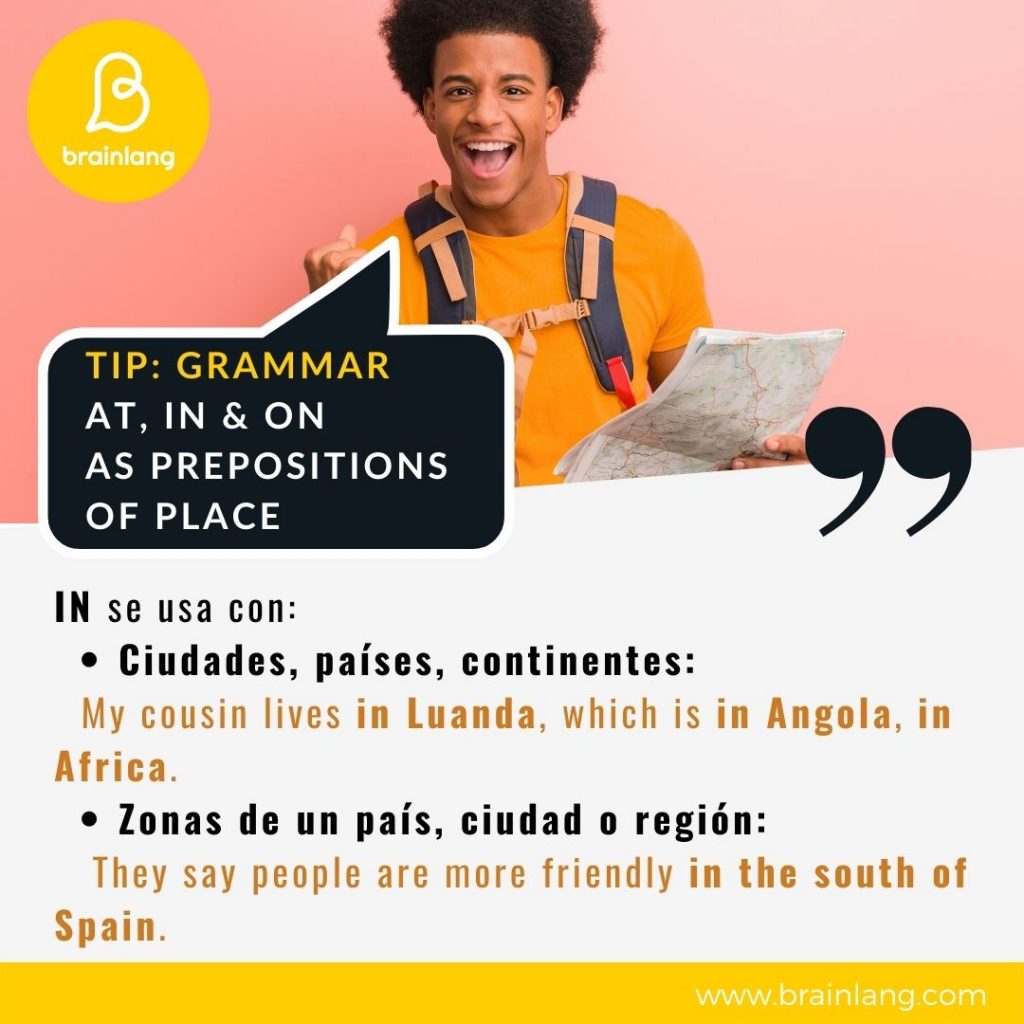 Preposiciones en ingles- In &On & At