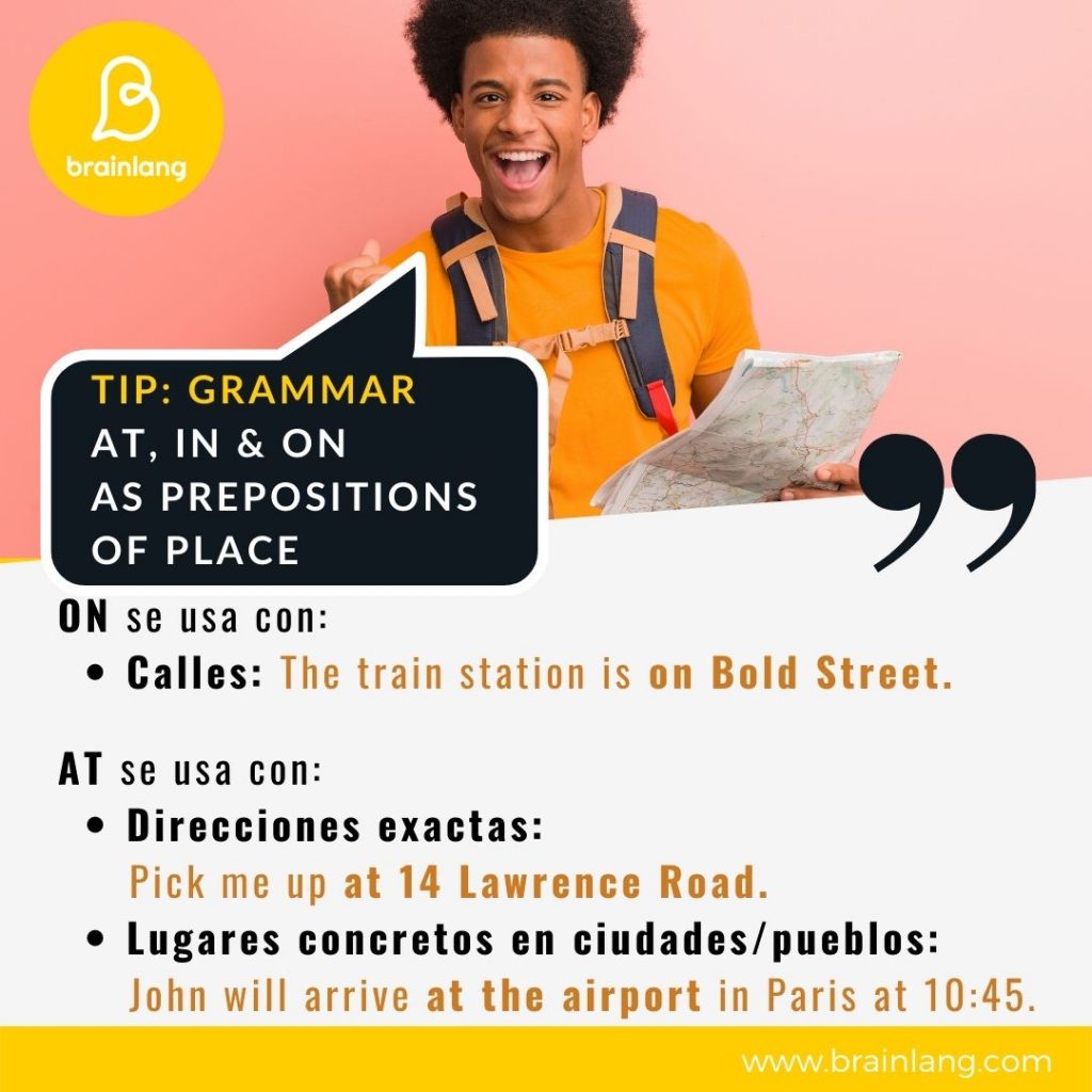 Preposiciones en ingles- In &On & At